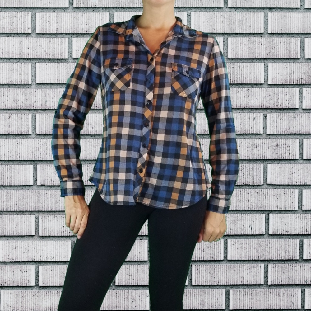 SOLD 🦋 Eden & Olivia Anthropologie Flannel Blouse